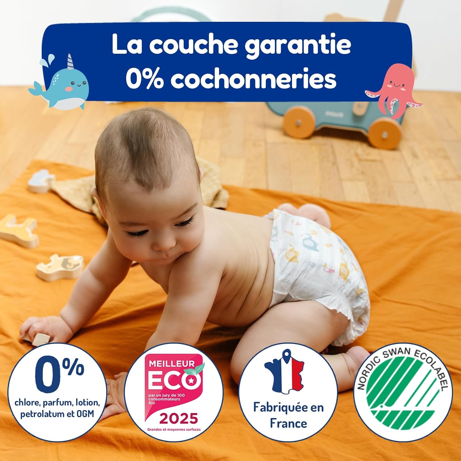 Ecologische Wegwerpluiers Maat 5 (12-25 kg) | 120 Stuks | 60% Korting