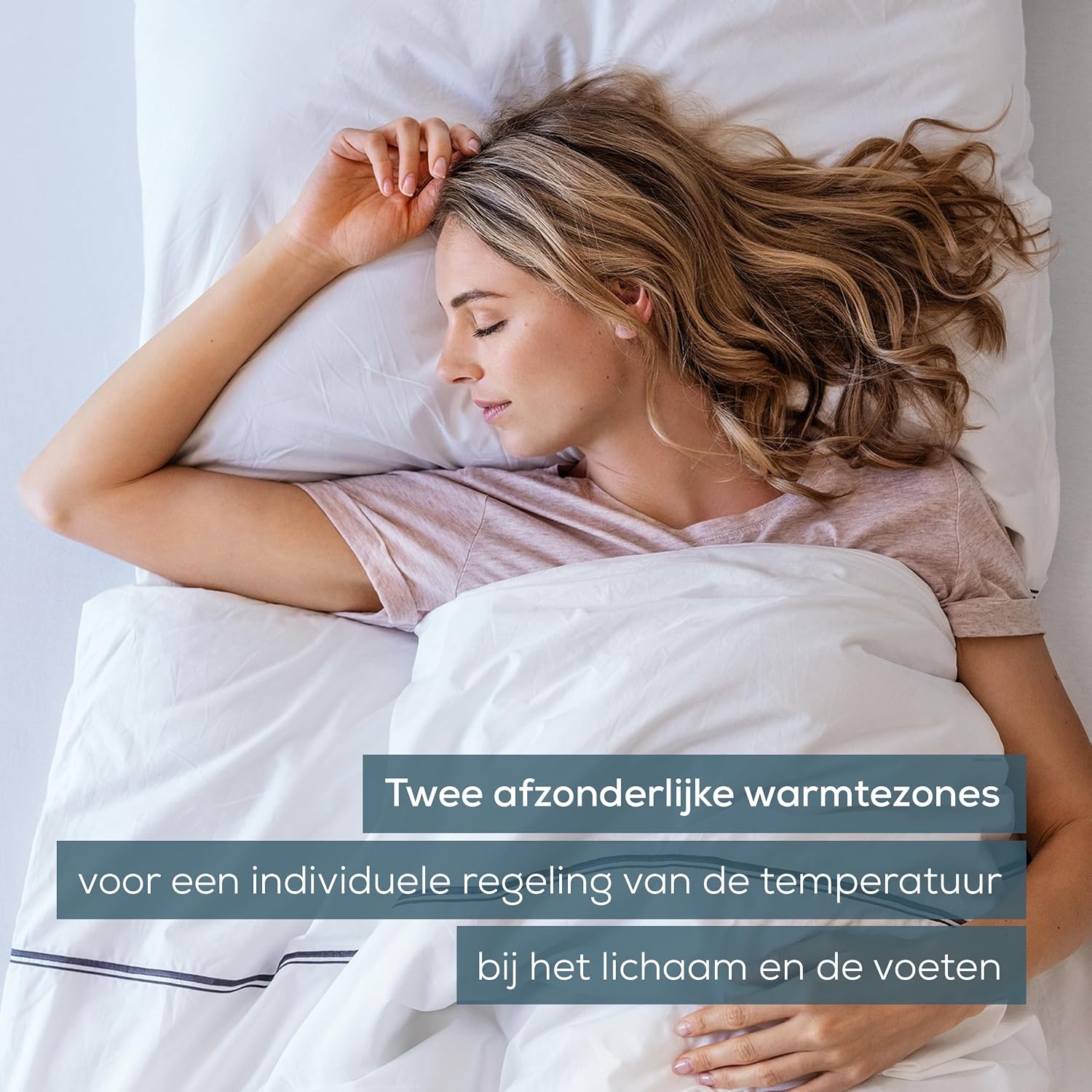 Comfortabele Beurer elektrische onderdeken UB 90, soepele elektrische onderdeken, twee apart instelbare temperatuurzones