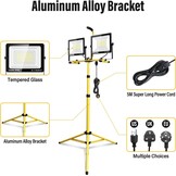 RIGIDON 200W LED Bouwlamp met Telescopisch Statief - 20.000 Lumen