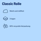 by Amazon Classic Toilettenpapier, 3-lagig, 10 Rollen (10 Rollen, 1er-Pack), 200 Blatt pro Rolle, FSC-zertifiziert - Maat 10 Rolle (1er Pack)