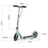 Opvouwbare Step 100kg Max. | Groen/Zwart | Stelbaar Stuur | 34% Korting