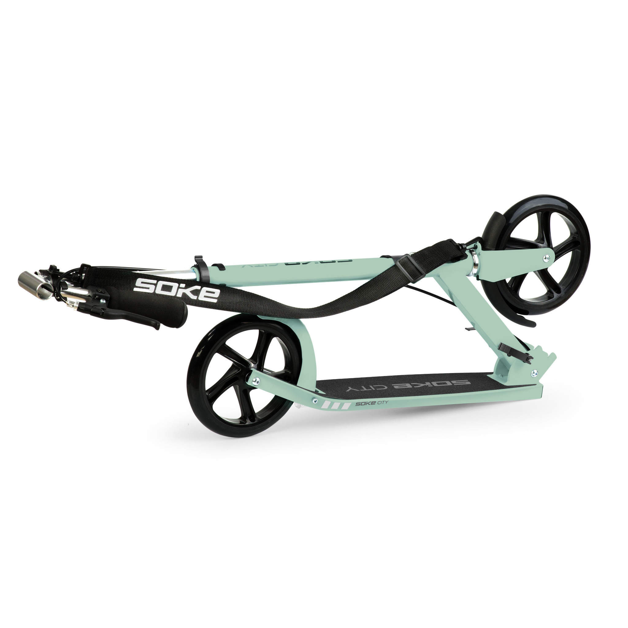Opvouwbare Step 100kg Max. | Groen/Zwart | Stelbaar Stuur | 34% Korting
