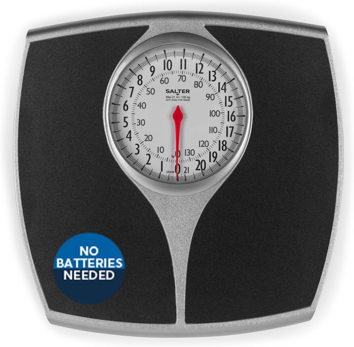 Mechanische Badkamerweegschaal 136kg - Geen Batterijen