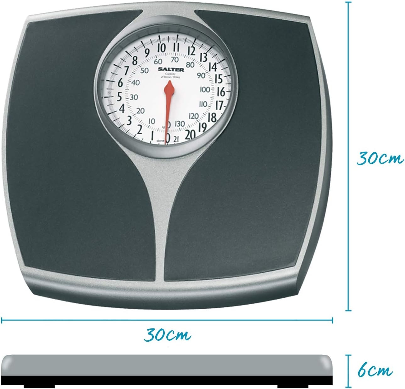 Mechanische Badkamerweegschaal 136kg - Geen Batterijen