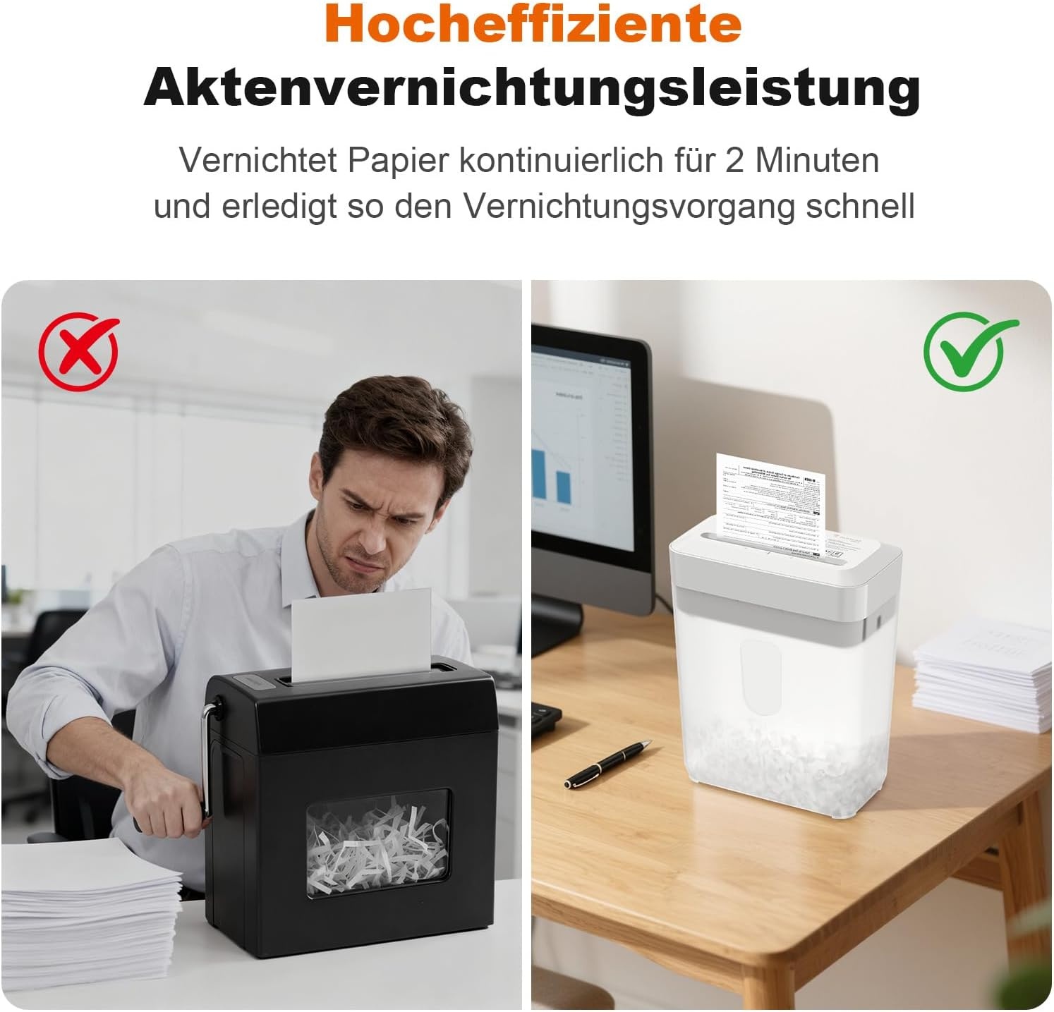 Papierversnipperaar P-4: 6 vellen, 6L bak - 59% korting