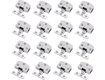Scharnieren voor glazen deuren - 16 stuks zilver met 29% korting