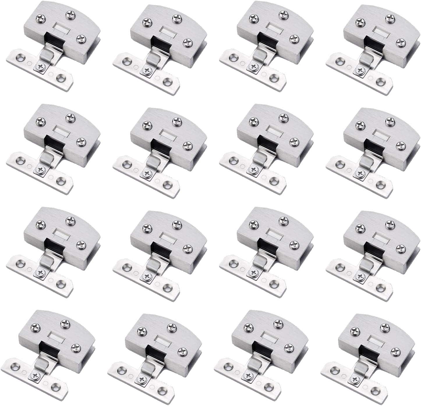 Zilveren Scharnieren Glasdeur (16 stuks) - 35% Korting!