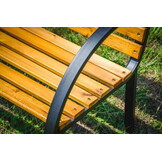 Tuinbank Gelakt Cederhout met Metaal - 37% Korting!