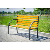 Tuinbank Gelakt Cederhout met Metaal - 37% Korting!