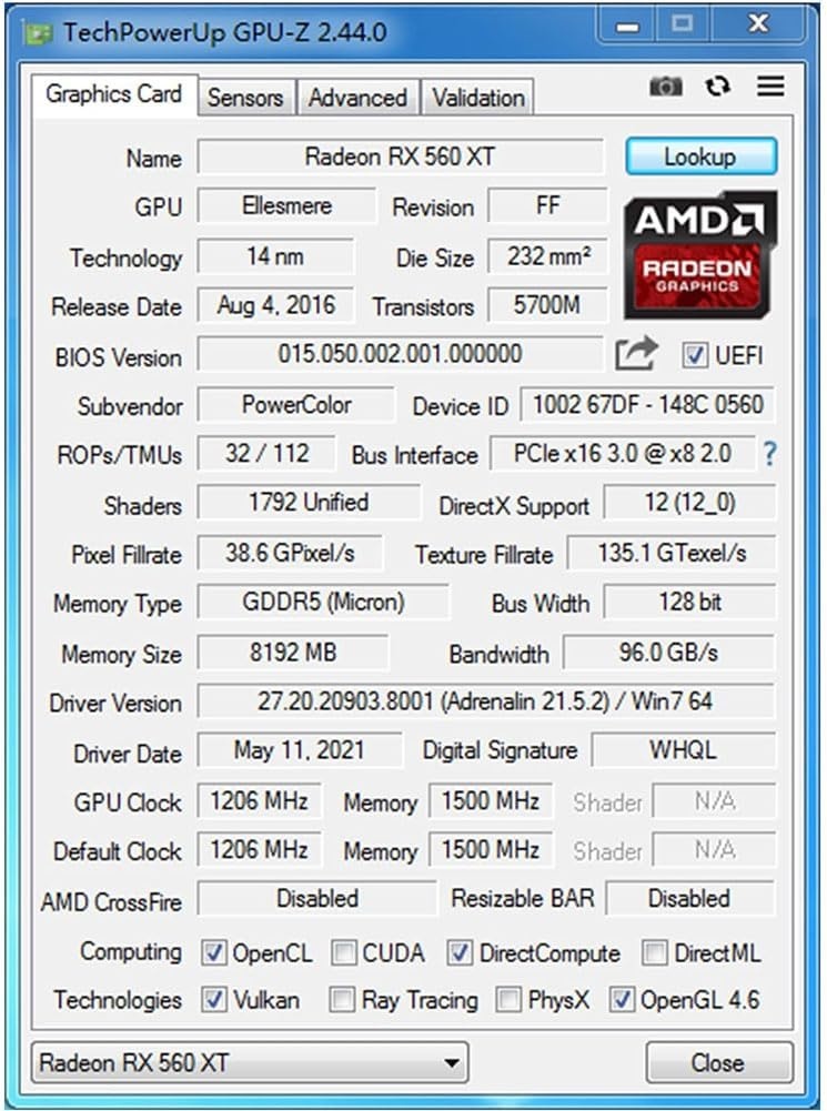 AMD Radeon RX 560 XT 8GB Videokaart | 4K | 3 Monitoren | -35%