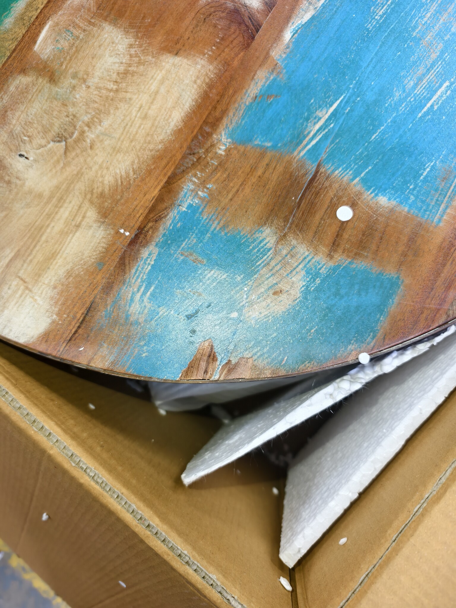 Salontafel met Stalen Frame van Gerecycled Hout - 63% Korting