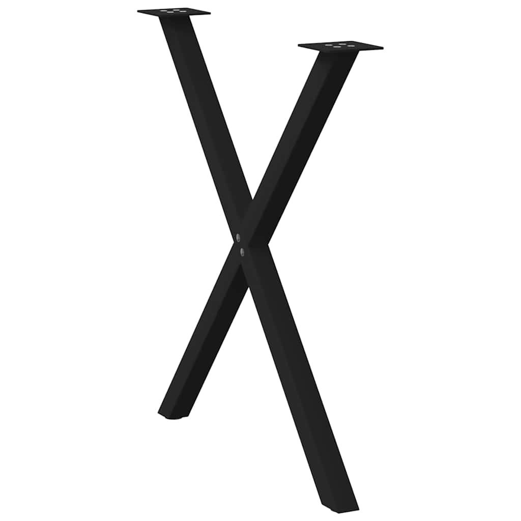 vidaXL X-vormige Eettafelpoten Zwart Staal - 34% Korting!