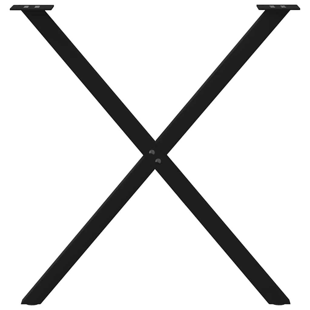 vidaXL X-vormige Eettafelpoten Zwart Staal - 34% Korting!