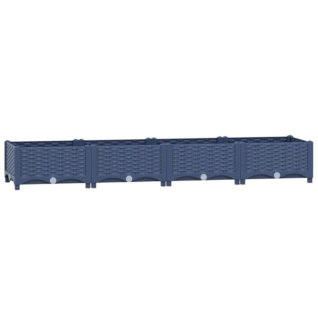 vidaXL Plantenbak verhoogd 160x40x23 cm polypropyleen