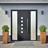 vidaXL Plantenbakken 2 st 35x35x75 cm weervast staal