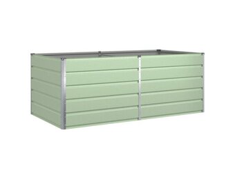 vidaXL Plantenbak Pastelgroen 195 x 100 x 45 cm Gegalvaniseerd staal