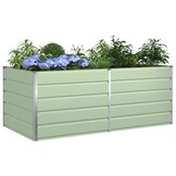 vidaXL Plantenbak Pastelgroen 195 x 100 x 45 cm Gegalvaniseerd staal