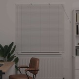 Aluminium Raamblind met Gordijnen - Handmatig Wit (58% Korting)