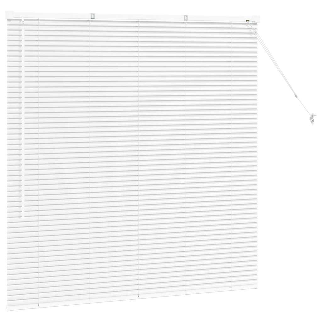 Aluminium Raamblind met Gordijnen - Handmatig Wit (58% Korting)
