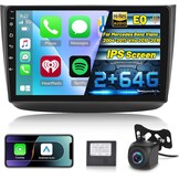 [2G+64G] Android Car Stereo for Mercedes Benz Viano 2004-2011/Vito 2010-2015, 10.1 inch Touch Screen Radio with Wireless Carplay & Android Auto/GPS/WiFi/Bluetooth/EQ/FM RDS Radio