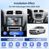 Android Autoradio 4GB/64GB VW Polo (08-20) | 9" IPS, CarPlay/Android Auto, GPS