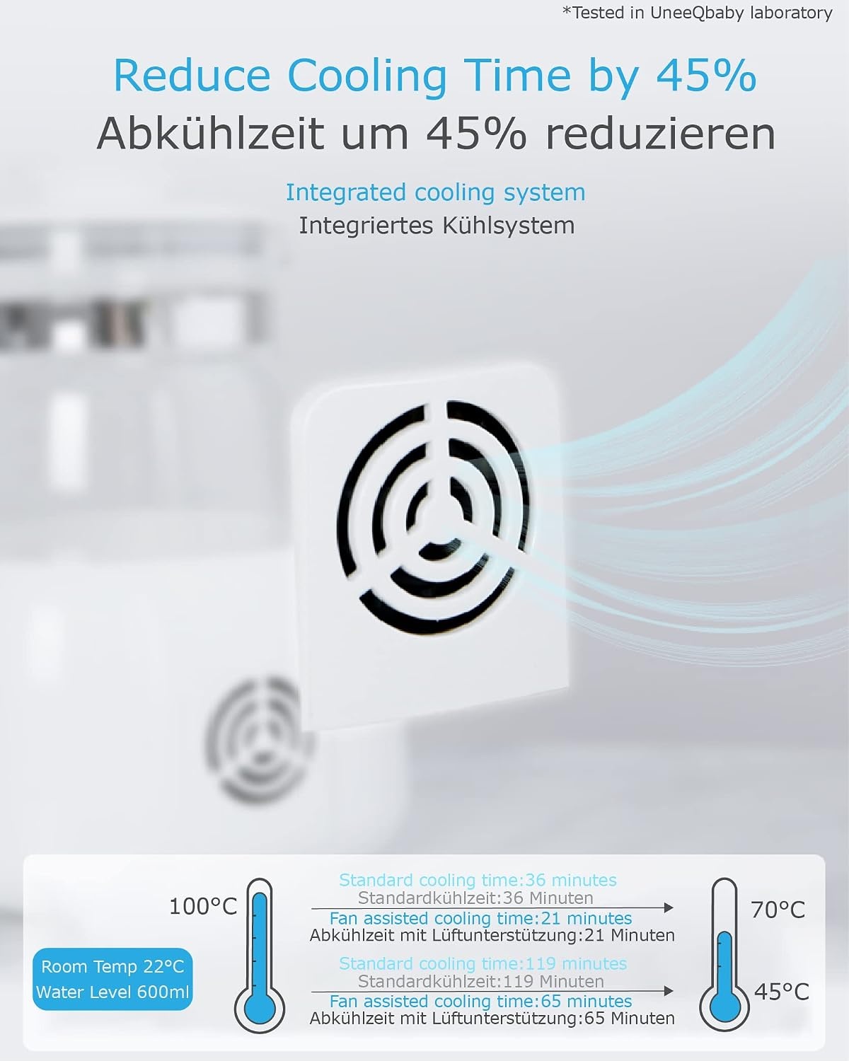 Geavanceerde babyflesbereidingsmachine voor babyvoeding (babyvoedingsketel)