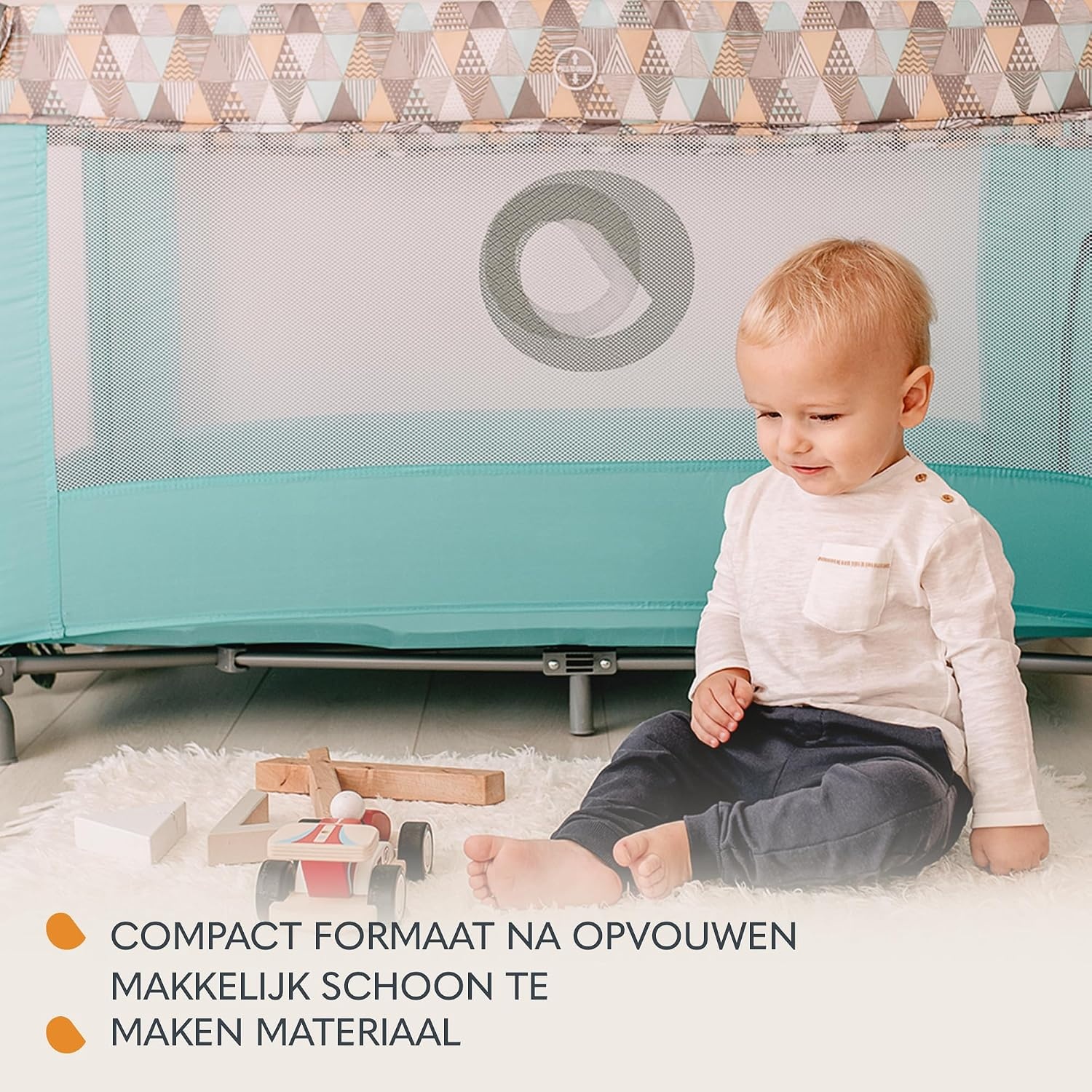 LIONELO Stefi Reisbedje Opvouwbaar Campingbedje met Matras (0–36m tot 15kg), Zij-ingang, Ventilerende Gaaswanden, Wielen met Rem, LockGuard Veiligheid, Compact Inklapbaar met Draagtas, Grijs
