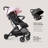 MINIMUM PLUS SPACE kinderwagen tot 22 kilogram - verwisselbare roze kap