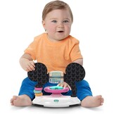 Bright Starts, Disney Baby, Minnie Mouse Forever Besties 2-in-1 Activity Walker with Removable Toy Station with Lights, Songs & Sounds, Adjustable Height, Foldable, Easy to Clean, Pink, Age 6 months+