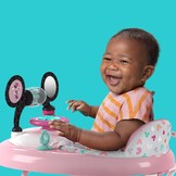 Bright Starts, Disney Baby, Minnie Mouse Forever Besties 2-in-1 Activity Walker with Removable Toy Station with Lights, Songs & Sounds, Adjustable Height, Foldable, Easy to Clean, Pink, Age 6 months+