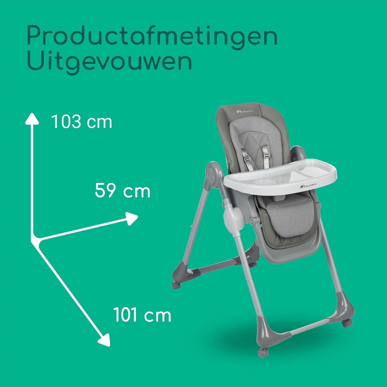 Kinderstoel 0-3 jaar Tinted Grey (61% Korting)