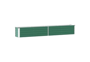 Verhoogde Plantenbak Staal Groen 320x40x45cm - 34% Korting!