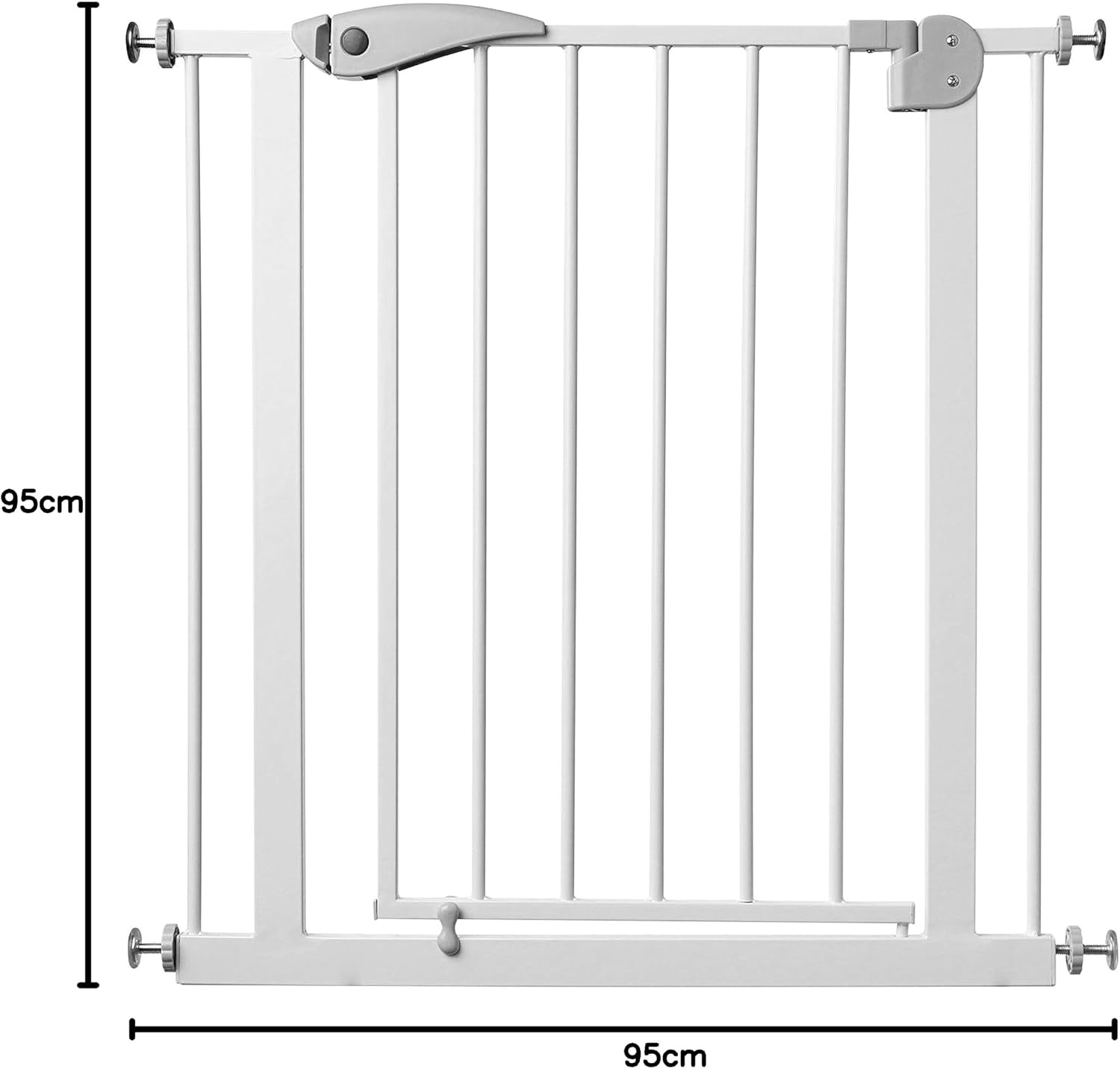 Babify Children's Safety Gate for Doors and Hallways, White