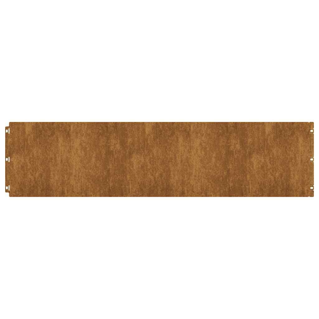 vidaXL Graskanten 20 st 25x103 cm flexibel weervast staal