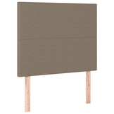 vidaXL Hoofdborden 2 st 90x5x78/88 cm stof taupe