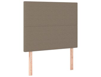 vidaXL Hoofdborden 2 st 90x5x78/88 cm stof taupe