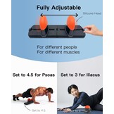 Verstelbare Massage Tool voor Psoas Spier Release en Deep Tissue, voor Rug, Heupflexor, Hamstring, Glute en Nekpijn, Trigger Point en Myofasciale Release