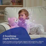 Chicco - First Dreams Teddy Bear - Soft Plush Toy with Night Light - Lighting Effects and Music - From 0+ Months - Pink