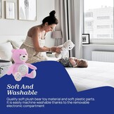 Chicco - First Dreams Teddy Bear - Soft Plush Toy with Night Light - Lighting Effects and Music - From 0+ Months - Pink
