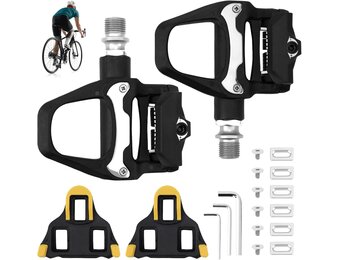 LPZMPZ Fietspedalen, antislip, compatibel met Shimano SPD Sl racefiets SDP-pedalen zonder klik met 9/16 inch kogellagers voor MTB Gravel SDS-klikpedalen clipless pedalen racefiets fiets