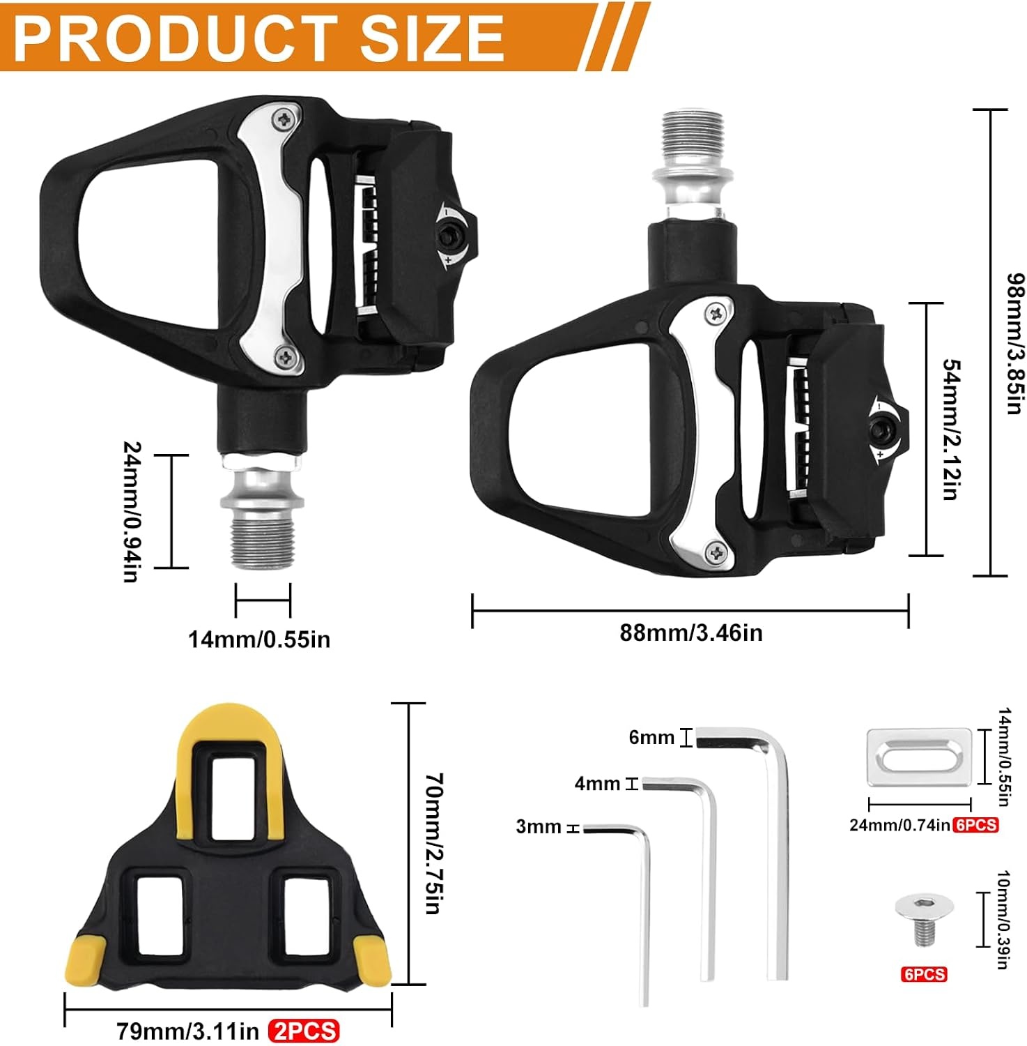 LPZMPZ Fietspedalen, antislip, compatibel met Shimano SPD Sl racefiets SDP-pedalen zonder klik met 9/16 inch kogellagers voor MTB Gravel SDS-klikpedalen clipless pedalen racefiets fiets