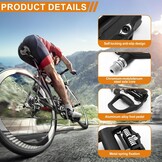 LPZMPZ Fietspedalen, antislip, compatibel met Shimano SPD Sl racefiets SDP-pedalen zonder klik met 9/16 inch kogellagers voor MTB Gravel SDS-klikpedalen clipless pedalen racefiets fiets