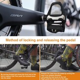 LPZMPZ Fietspedalen, antislip, compatibel met Shimano SPD Sl racefiets SDP-pedalen zonder klik met 9/16 inch kogellagers voor MTB Gravel SDS-klikpedalen clipless pedalen racefiets fiets