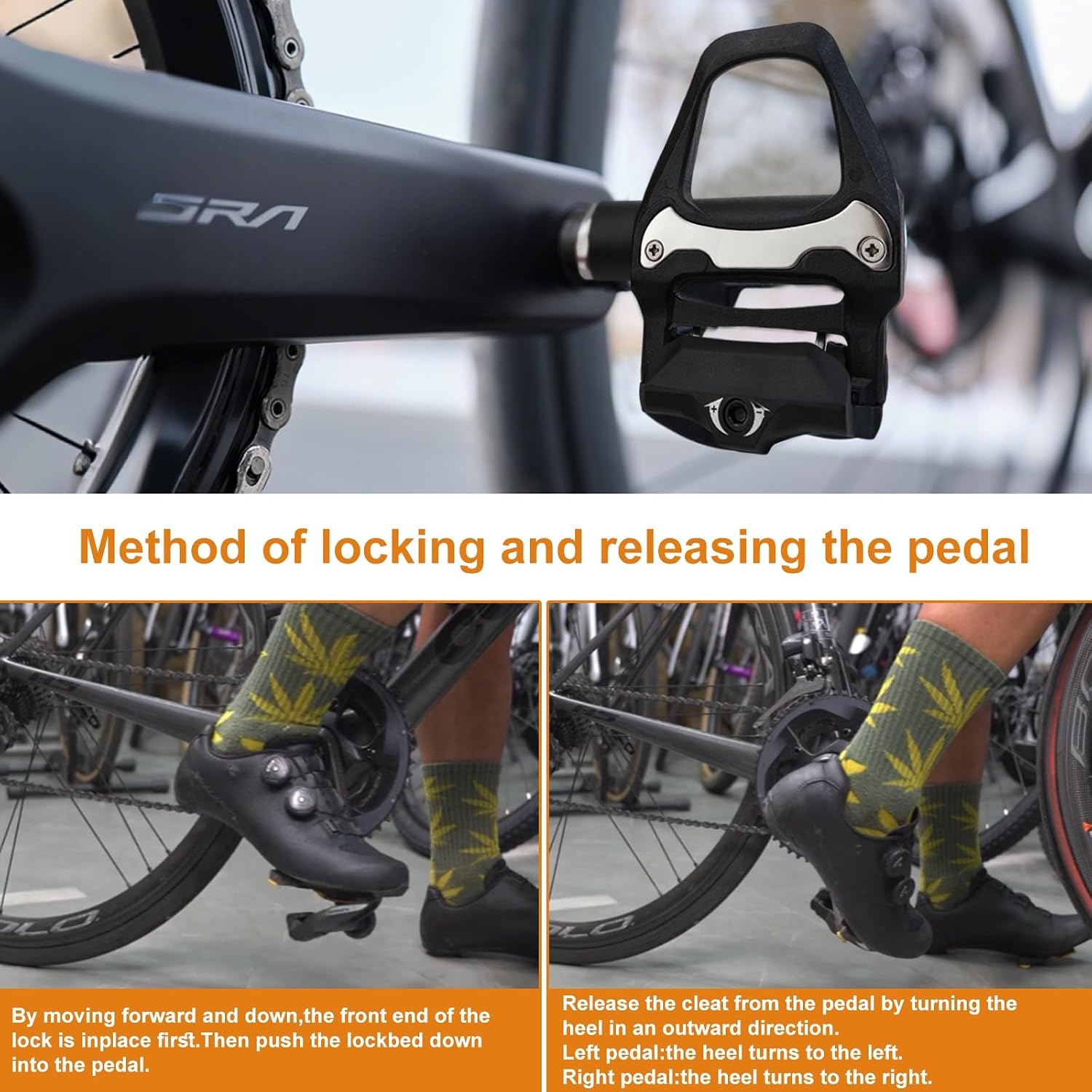 LPZMPZ Fietspedalen, antislip, compatibel met Shimano SPD Sl racefiets SDP-pedalen zonder klik met 9/16 inch kogellagers voor MTB Gravel SDS-klikpedalen clipless pedalen racefiets fiets