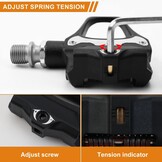 LPZMPZ Fietspedalen, antislip, compatibel met Shimano SPD Sl racefiets SDP-pedalen zonder klik met 9/16 inch kogellagers voor MTB Gravel SDS-klikpedalen clipless pedalen racefiets fiets