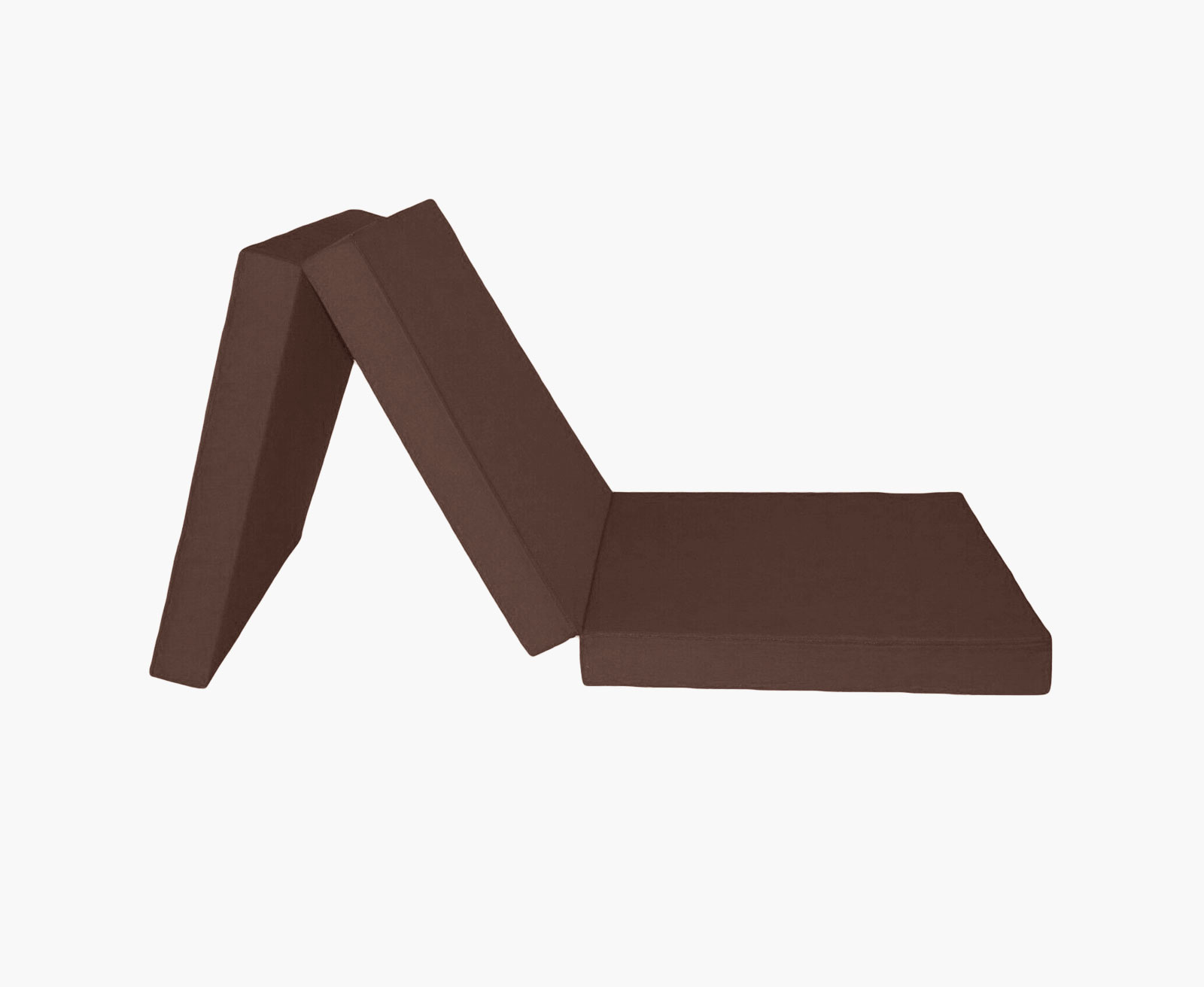 Logeermatras extra dik - bruin - camping matras - reismatras - opvouwbaar matras - 195 x 80 x 15