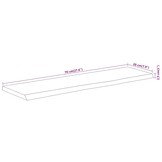 Acaciahouten Wandschap met Natuurlijke Rand - 70 cm - 33% Korting