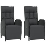 VidaXL Tuinstoelen Verstelbaar met Kussens (2 st.) - 35% Korting