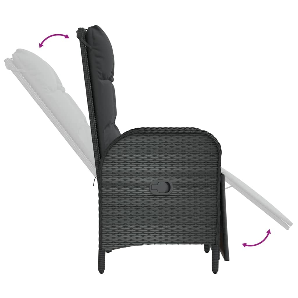 VidaXL Tuinstoelen Verstelbaar met Kussens (2 st.) - 35% Korting