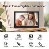 13,3" Digitale Fotolijst HD Metaal Zwart - 34% Korting